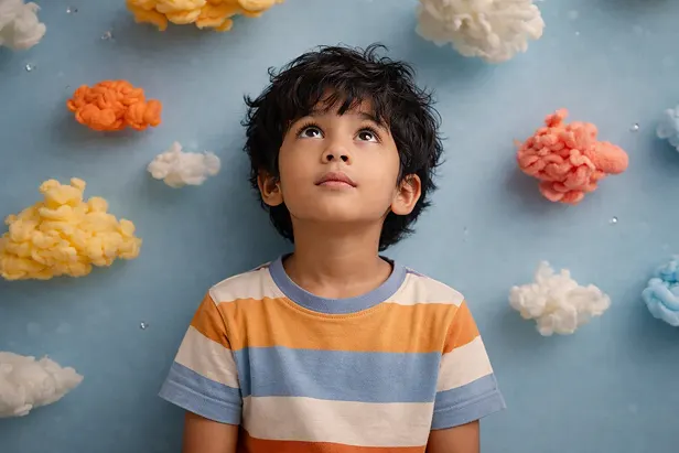 Boy wondering at possibilities